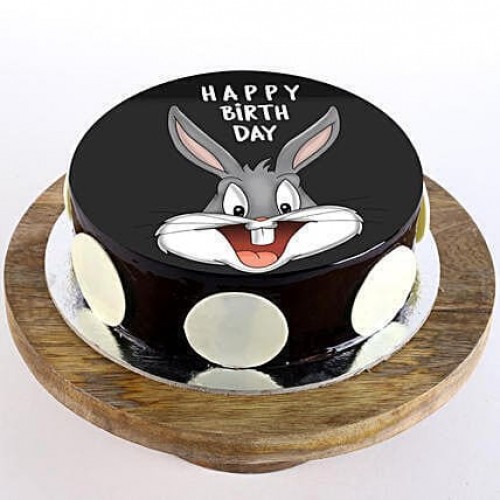 Bugs Bunny Chocolate Photo Cake Delivery in Delhi