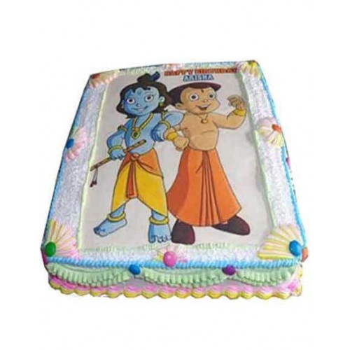 Chhota Bheem & Krishna Photo Cake Delivery in Delhi