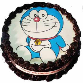 Doraemon Chocolate Photo Cake Doraemon Chocolate Photo Cake