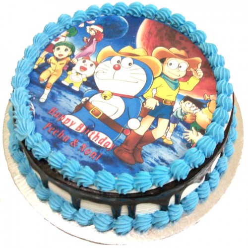 Doraemon & Nobita Photo Cake Delivery in Delhi