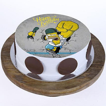 Homer Simpsons Pineapple Photo Cake Homer Simpsons Pineapple Photo Cake