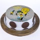 Homer Simpsons Pineapple Photo Cake Delivery in Delhi