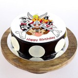 Looney Tunes Chocolate Photo Cake