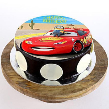 McQueen Chocolate Photo Cake McQueen Chocolate Photo Cake