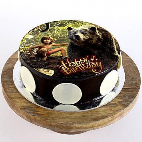 Mowgli & Baloo Chocolate Cream Cake Delivery in Delhi