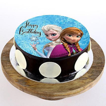 The Frozen Chocolate Photo Cake The Frozen Chocolate Photo Cake