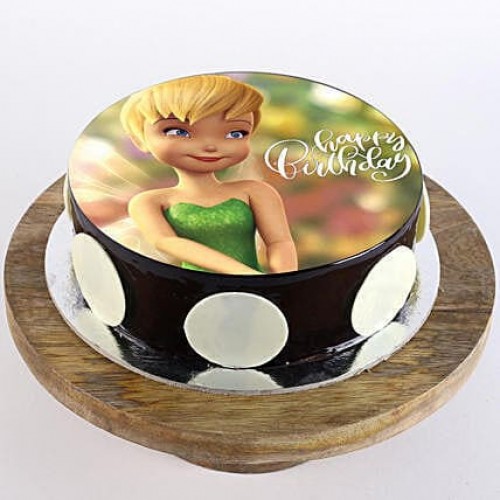 Tinker Bell Chocolate Photo Cake Delivery in Delhi