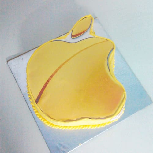 Apple Logo Shape Cake Delivery in Delhi