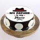 My Dad My Hero Chocolate Photo Cake Delivery in Delhi
