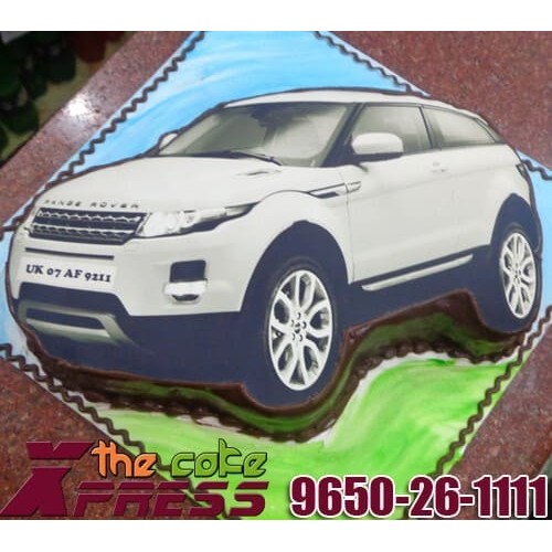 Range Rover Car Shape Photo Cake Delivery in Delhi