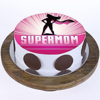 Supermom Pineapple Photo Cake Supermom Pineapple Photo Cake