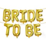 Bride To Be Golden Foil Balloon