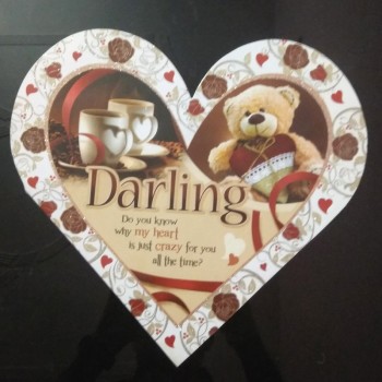 Darling Heart Shape Greeting Card