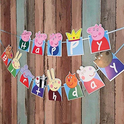 Peppa Pig Happy Birthday Banner Delivery in Delhi NCR