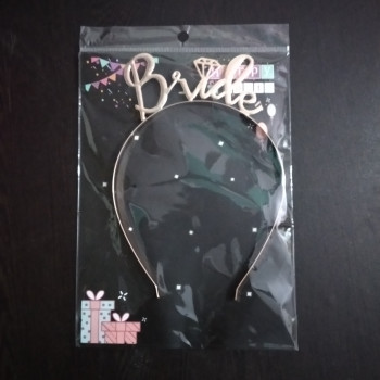 Gold Plated BRIDE Headband Gold Plated BRIDE Headband