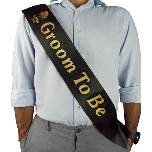 Groom To Be Golden Sash Delivery in Delhi NCR