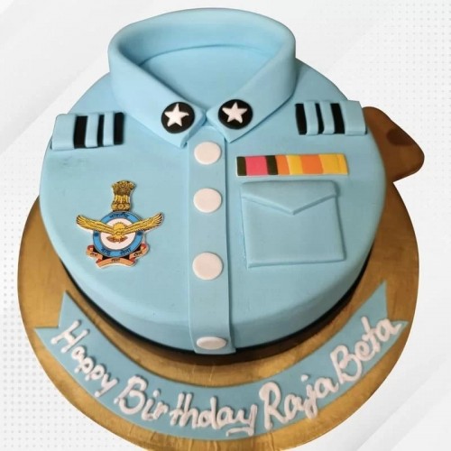Air Force Uniform Birthday Cake Delivery in Delhi NCR