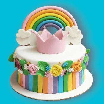 Crown the Rainbow Cake Crown the Rainbow Cake