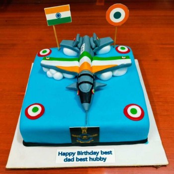 Indian Air Force Fighter Jet Theme Cake