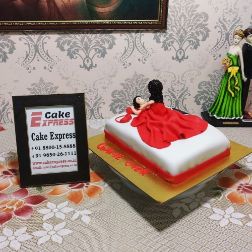 Girl on Top Theme Naughty Cake Delivery in Delhi