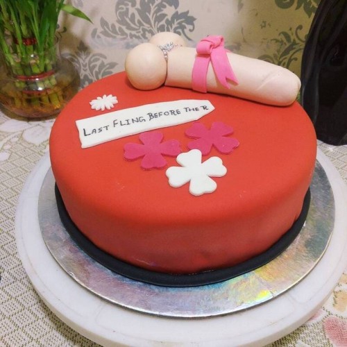 Penis Theme Birthday Cake Delivery in Delhi