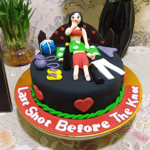 Last Bachelor Birthday Naughty Cake Delivery in Delhi NCR