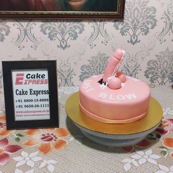 Funny Dick Theme Fondant Cake