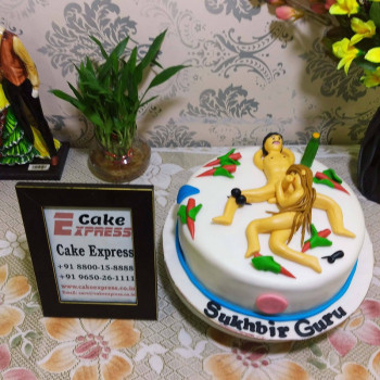 Naughty Adult Theme Fondant Cake Naughty Adult Theme Fondant Cake