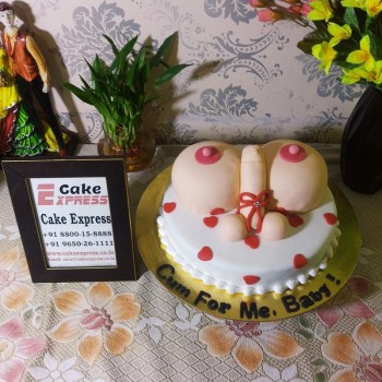 Penis and Boob Naughty Cake