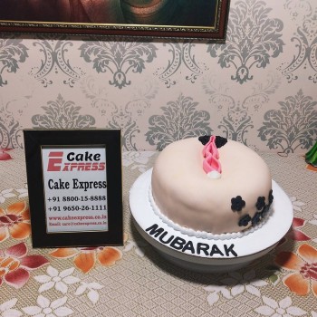 Vagina Shape Naughty Cake