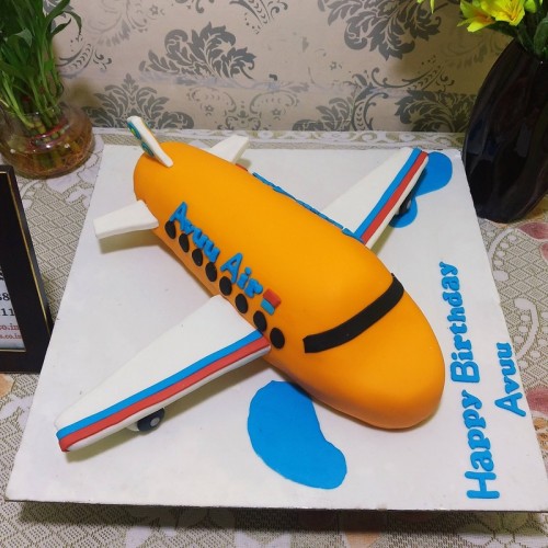 Airplane Designer Fondant Cake Delivery in Delhi