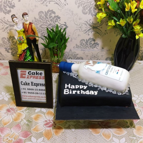 Goose Vodka Bottle Theme Cake Delivery in Delhi NCR