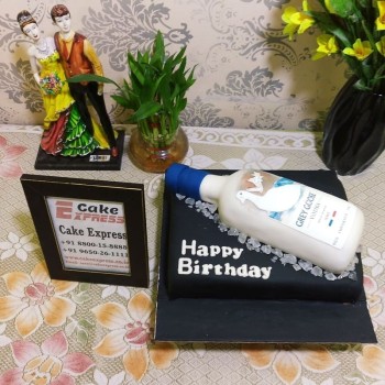 Goose Vodka Bottle Theme Cake