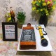 Jack Daniel Bottle & Hookah Cake Delivery in Delhi