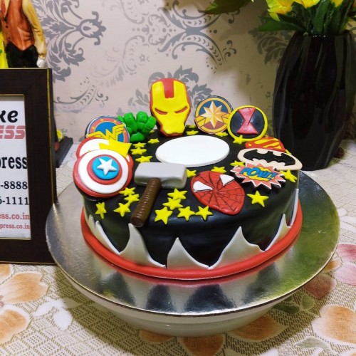 Avengers Superhero's Fondant Cake Delivery in Delhi NCR