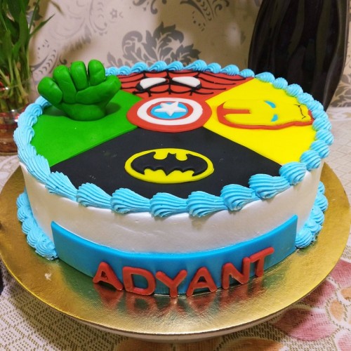 Avengers Semi Fondant Cake Delivery in Delhi