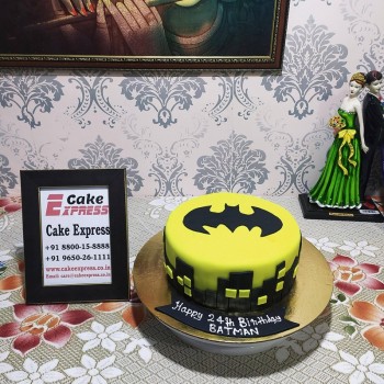 Batman Theme Customized Cake