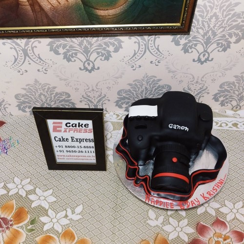 Camera Fondant Cake Delivery in Delhi