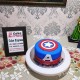 Captain America Fondant Cake Delivery in Delhi