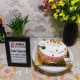 Engagement Rings Fondant Cake Delivery in Delhi NCR