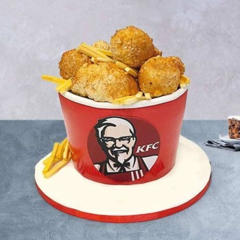 KFC Chicken Bucket Fondant Cake