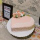 Heart Shaped Engagement Fondant Cake Delivery in Delhi