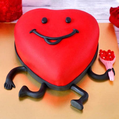 Love You Proposal Fondant Cake Delivery in Delhi NCR