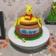 Winnie-the-Pooh Theme Fondant Cake Delivery in Delhi NCR