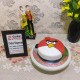 Addictive Angry Bird Fondant Cake Delivery in Delhi