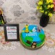 Animal Theme Blue Fondant Cake Delivery in Delhi NCR