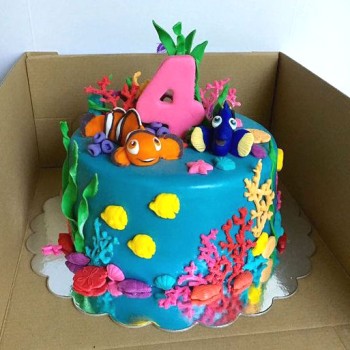Finding Dory Fondant Cake Finding Dory Fondant Cake