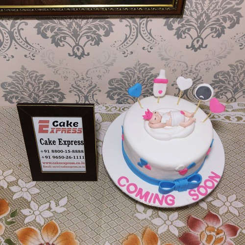 Cute Baby Shower Cake Delivery in Delhi NCR