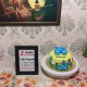 Blue Baby Shoes Fondant Cake Delivery in Delhi NCR