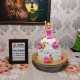 White Dress Roses Barbie Doll Cake Delivery in Delhi NCR